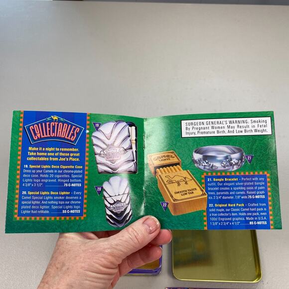 Vintage Smokin' Joe's Racing Tin Match Box + Joe Camel Matches Purple Nascar 90s - Picture 9 of 16